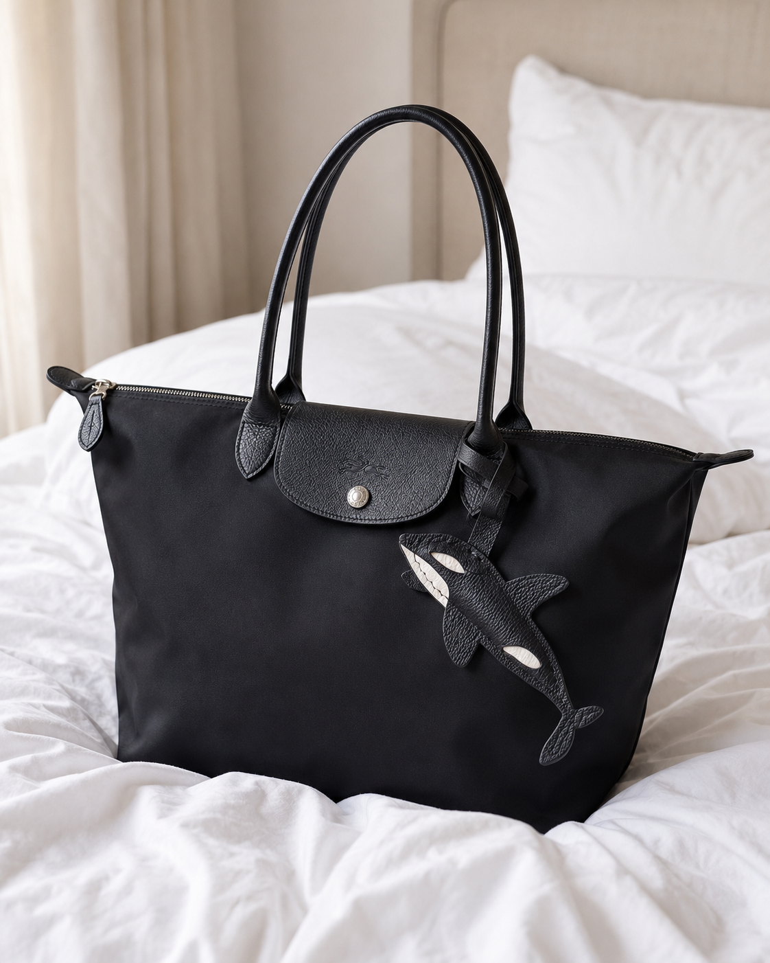 Bag Charm Orca em Couro | Charmme