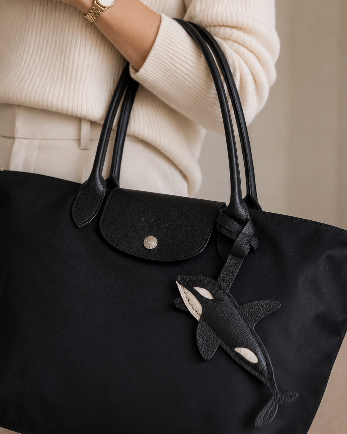 Bag Charm Orca em Couro | Charmme