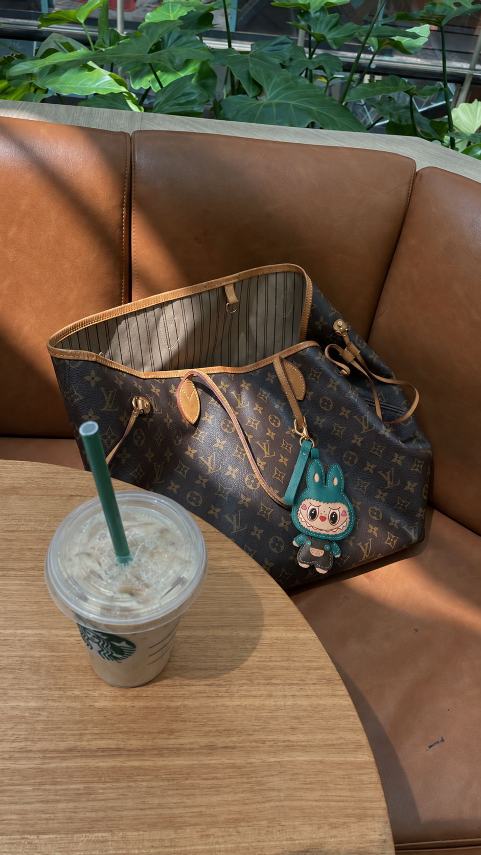 Bag Charm Labubu de Couro