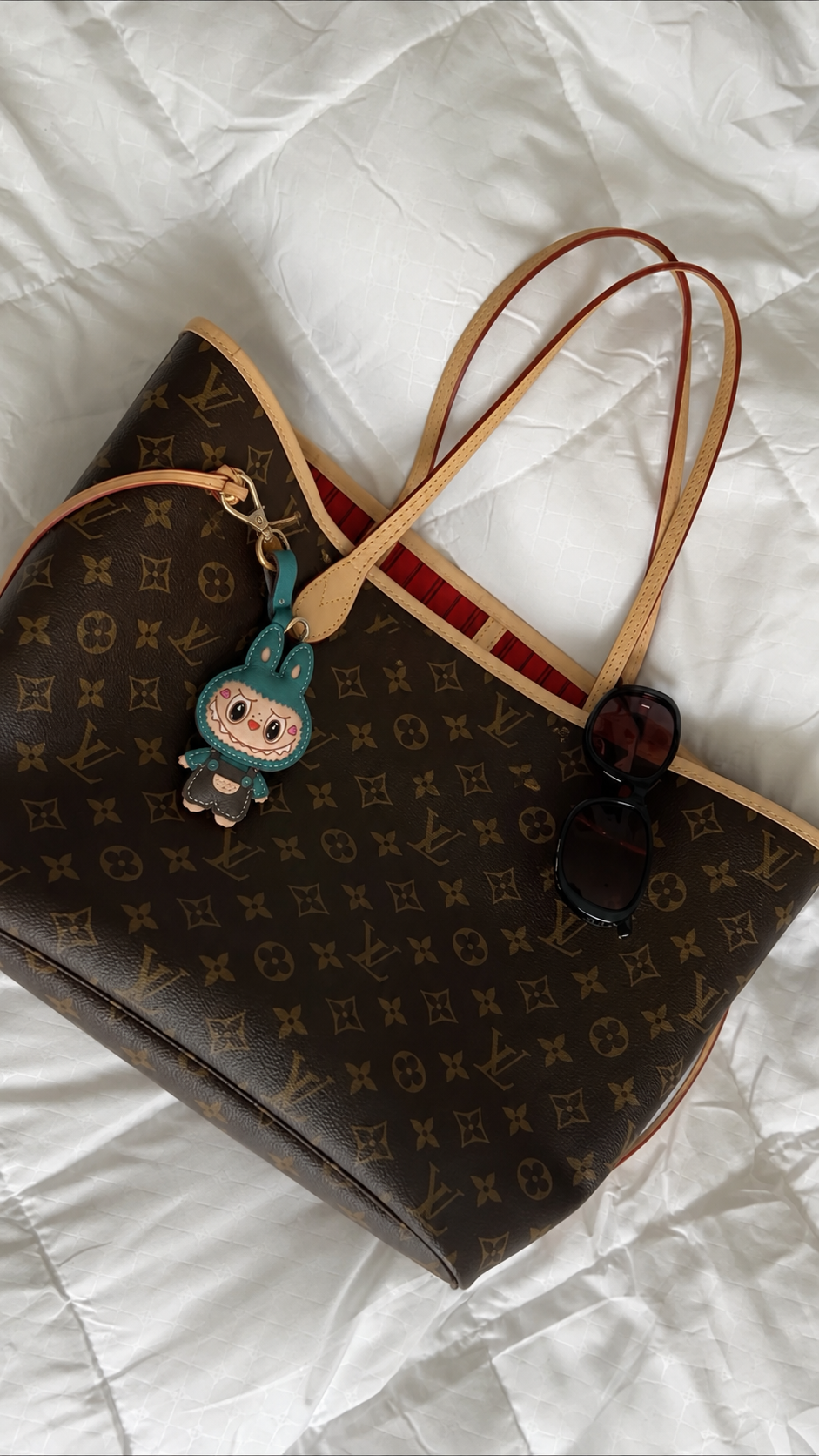 Bag Charm Labubu de Couro