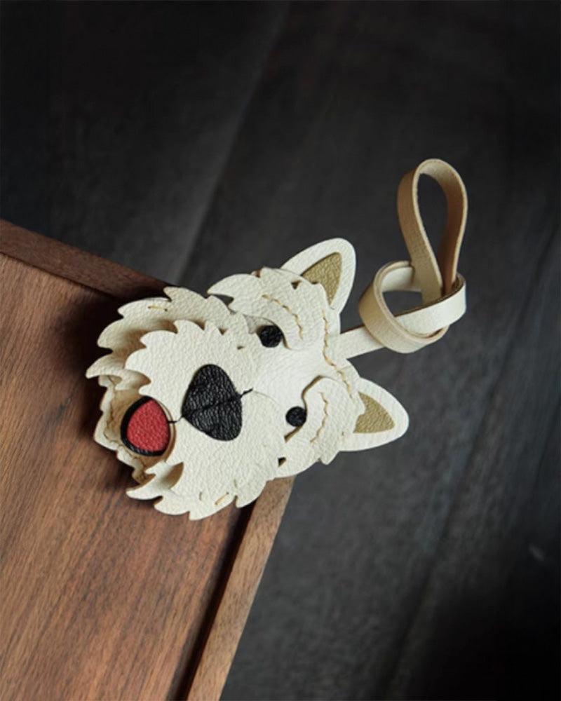 Bag Charm West Highland Terrier preso a bolsa em close - Charmme Brasil