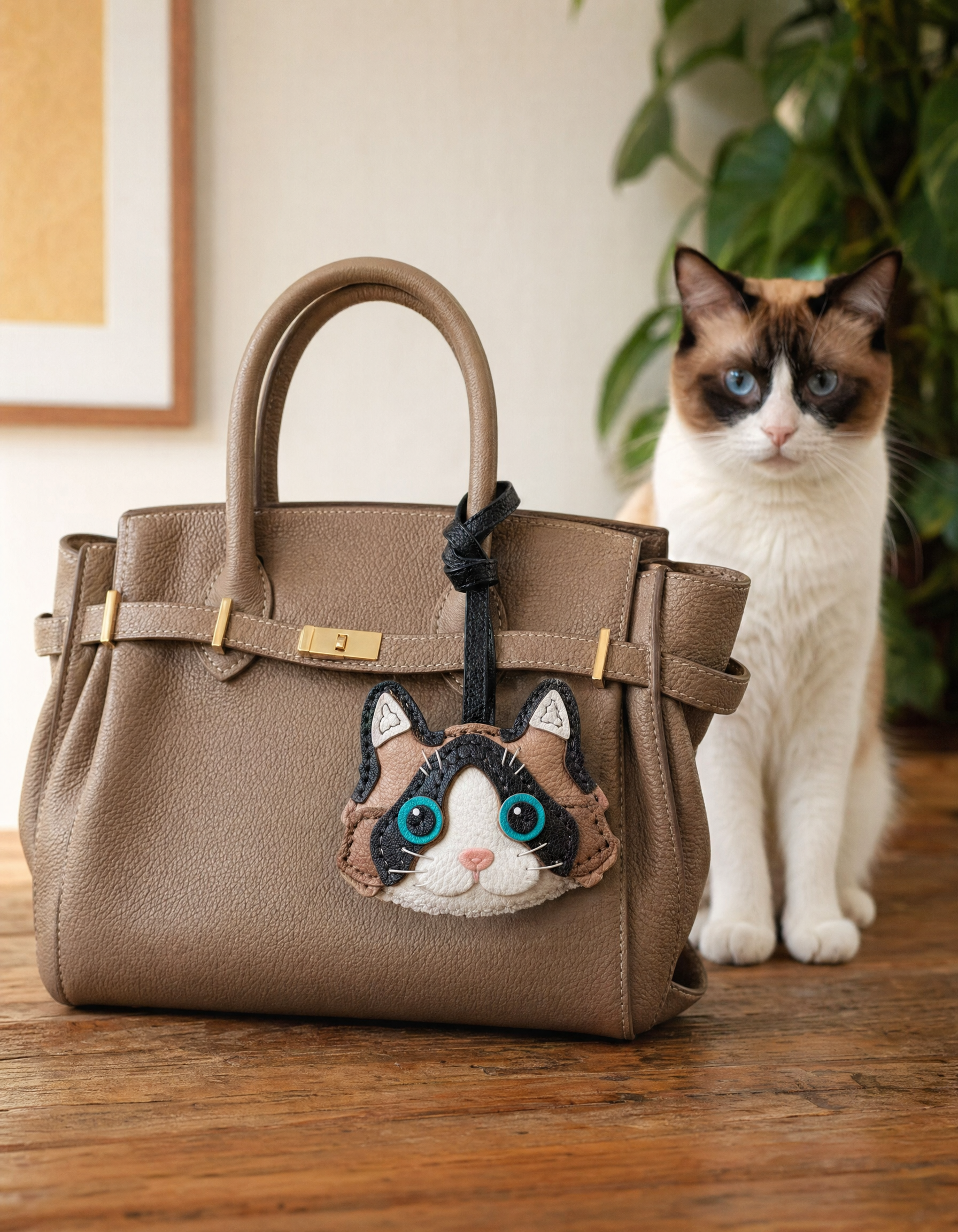 Bag Charm Gato Siamês